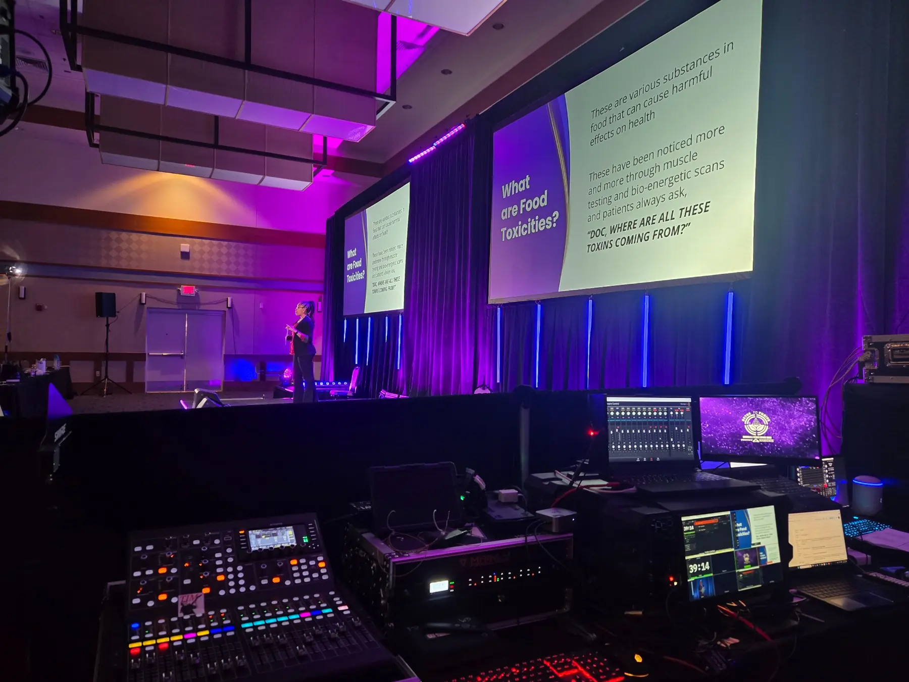 KarePKG Solutions front of house audiovisual control position